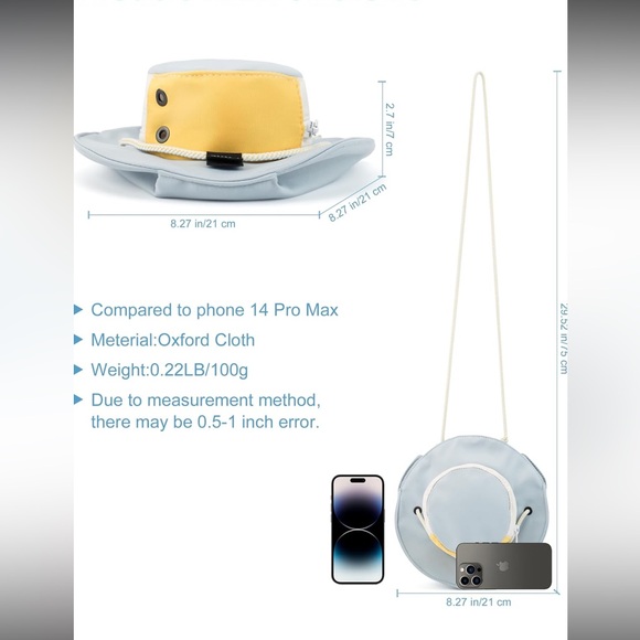 3 pack of MOODONE Hat Shape Crossbody Bags for Women - Picture 3 of 7